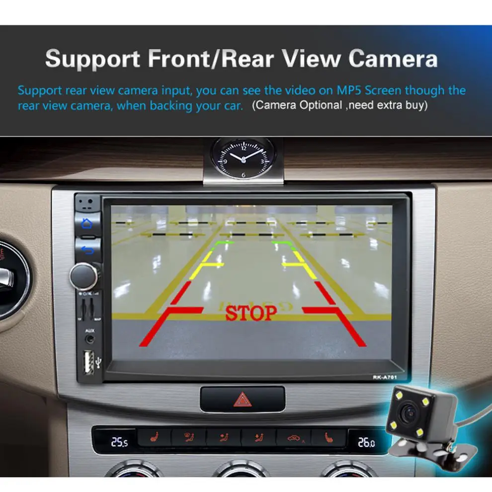 Rom 16G ram 1G двойной 2Din HD автомобильный стерео gps MP3 плеер " Bluetooth радио для Android 4,4