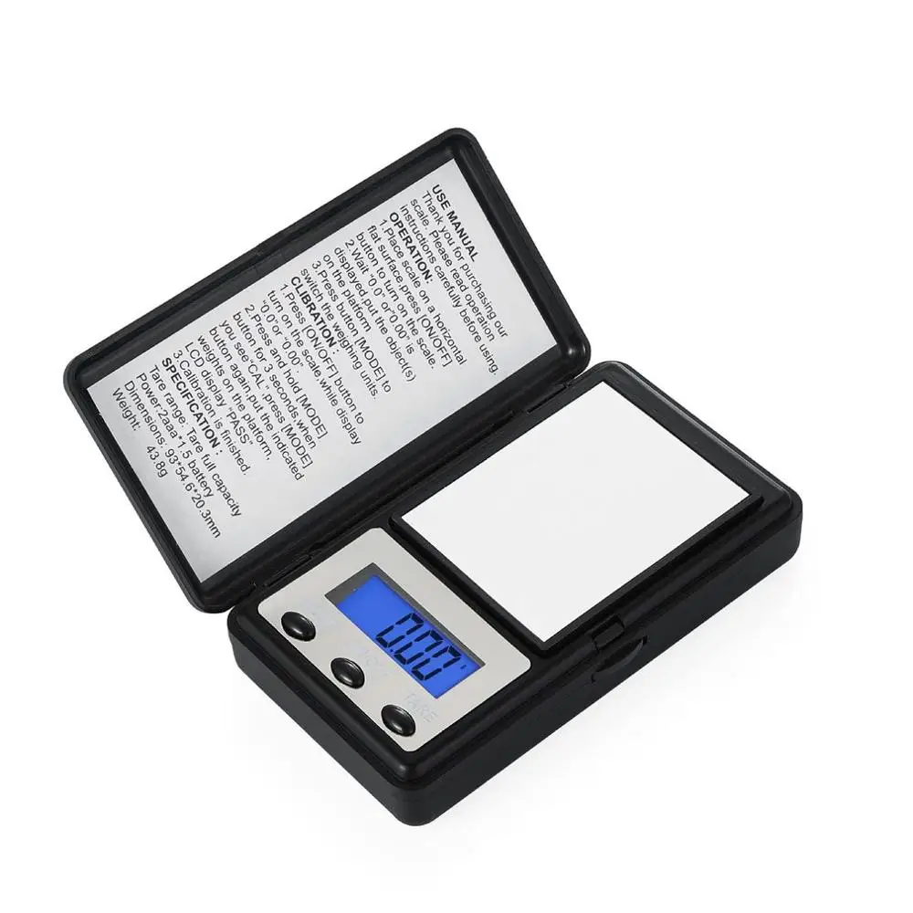 

High Precision Jewelry Scale Mini Electronic Scale 0.01G Household Gold Pocket Scale Portable Palm Scale
