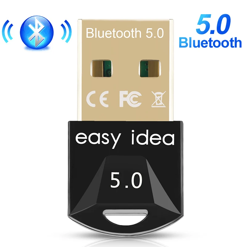 Bluetooth 5 0 адаптер мини USB ключ компьютер приемник аудио Музыка синий зуб передатчик