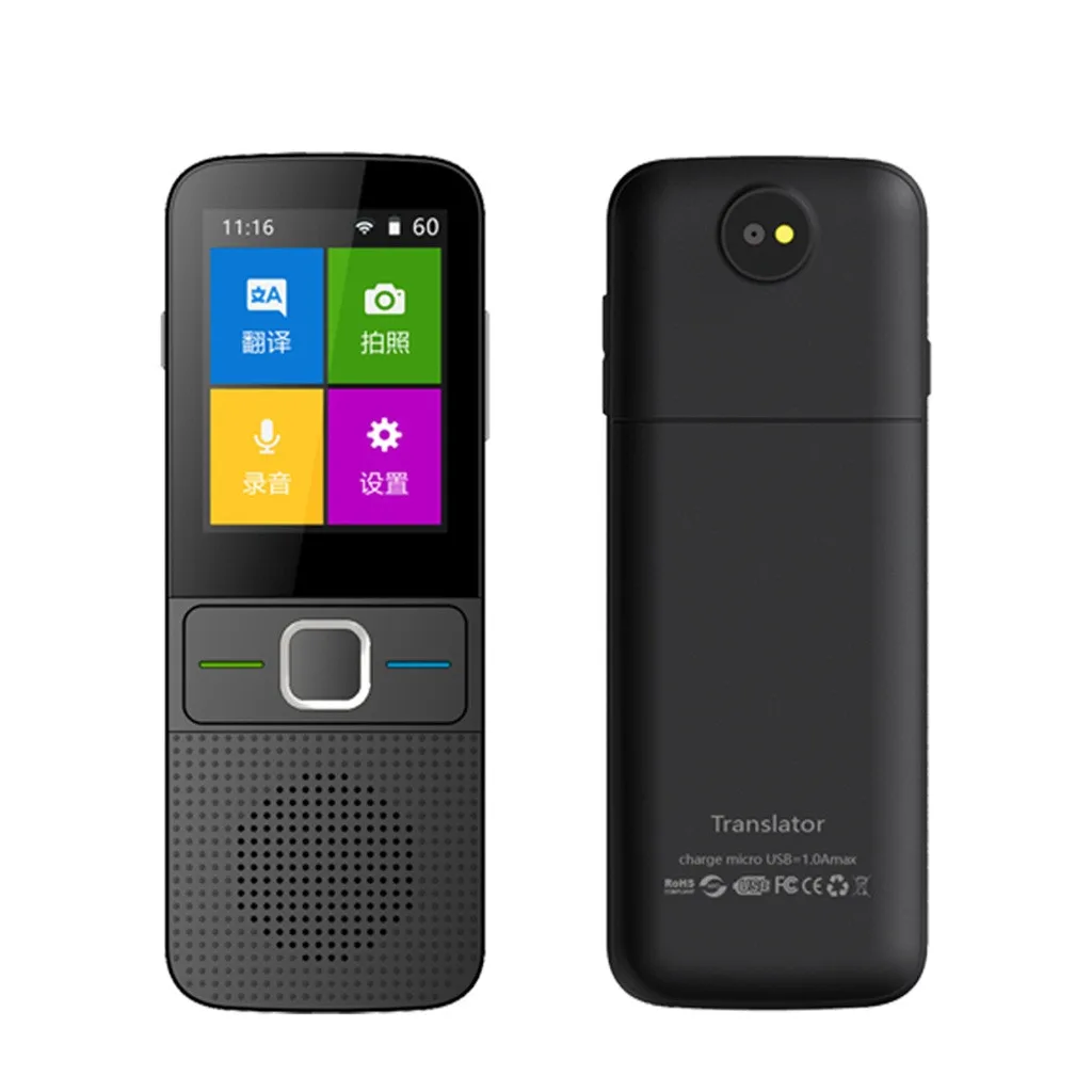 Multi-Language Portable Real-Time Smart Translator Voice Support 137 Languages With WiFi Camera Translation 2.4 inch Screen 2019 |