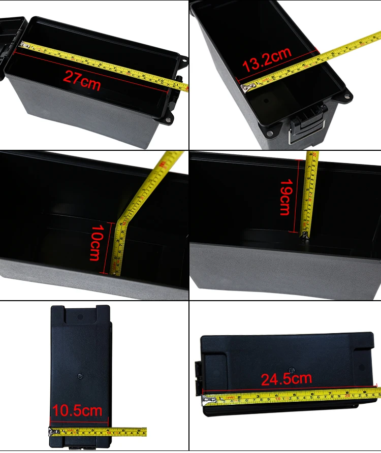 Hunting Ammo Box Multifunction Plastic Storage Bullet Box Heavy Duty Caliber Bulk Ammo Crate Lightweight Storage Case Ammo Can 4