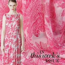 Paisleyкреп вдоль волокна шелк жоржет ткань для летнего платья telas por metro bazin riche getzner tissus au metre tissu