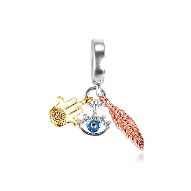 

GPY 2020 Spring All-seeing Eye Spiritual Charms 925 Original Fit Pandora Bracelet Sterling Silver Charm Beads for Jewelry Making