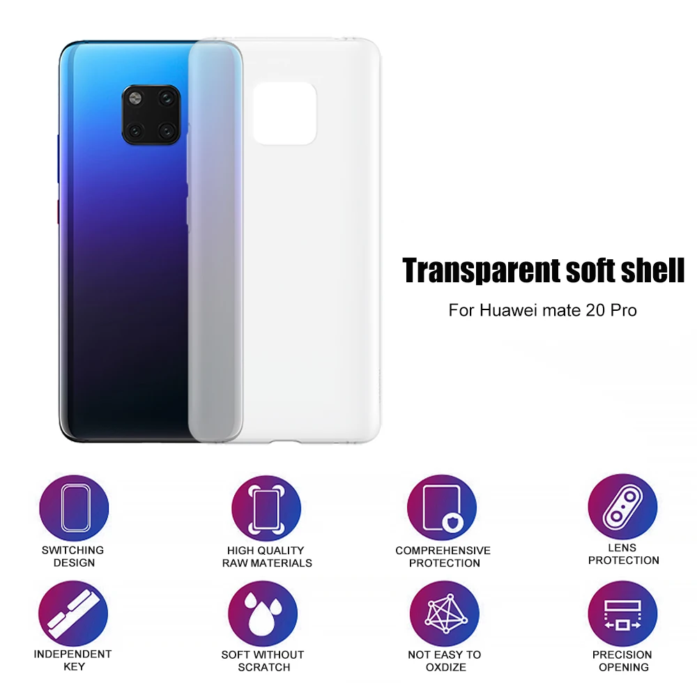 Прозрачный чехол из ТПУ для Huawei P20 P30 Mate 30 20 10 P40 Pro Lite 2019 Nova 4 5 5i 6 SE P Smart Plus 20|Бамперы| |