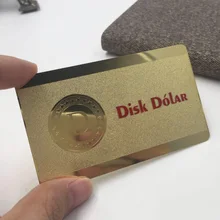 Персонализированное люксовое золотое покрытие металлическая визитная карточка членства