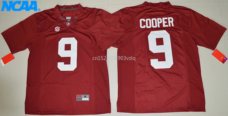 Новое поступление высокое качество Amari Cooper#9 футболка колледжа Ограниченная серия майки S-XXXL