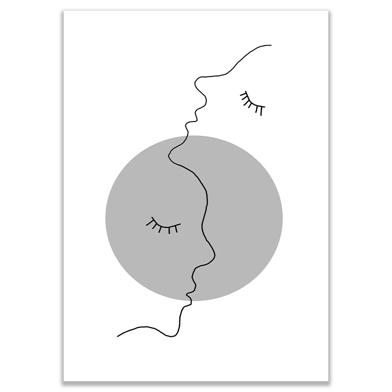 Abstract-Black-White-Romantic-Kiss-Canvas-Painting-Quotes-Wall-Art-Poster-Print-Fashion-Picture-Couples-Lovers (6)