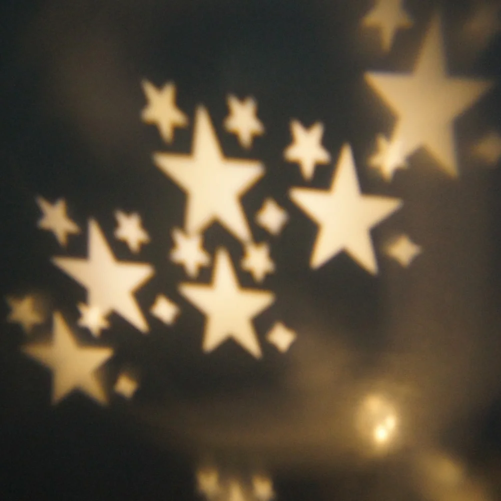 Рождественский вращающийся Ночной светильник, проектор, вращающееся звездное небо, звезда, Рождественский олень, проектор, романтическая Светодиодная лампа, вечерние светильник, проекция - Испускаемый цвет: star