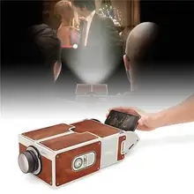 DIY 3D projektor karton Mini inteligentny rzutnik telefoniczny światło nowość regulowany mobilny rzutnik telefoniczny przenośne kino tanie i dobre opinie MeterMall CN (pochodzenie)