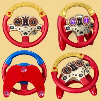 

Steering Wheel Toy with Light Sound Funny Electronic Kids Toy with Base