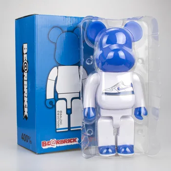 

Street Style 400%Hot Sale Bear Bricky Nik Sneaker Flash PVC Action Figure Toy Collection Model Decoration