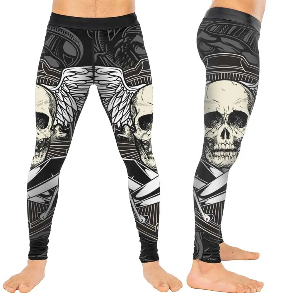 skull running leggings