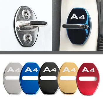 

Door Lock Decoration Protection Cover emblem case for Audi A4 b6 b8 b7 b9 b5 accessories Car Styling