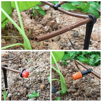 

15m Tubing Hose Plant Watering Irrigation Drip Kit Accessories Atomizing Nozzle Mister Dripper Random Color