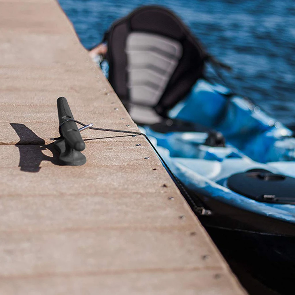 Black 125mm Nylon Mooring Cleat Dock Anchor Cleat for Yacht Kayaks Boats Black 125mm Nylon Mooring Cleat Dock Anchor Cleat for Yacht Kayaks Boats