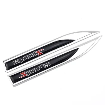 

3D Metal Car Wing Right & Left Side Badge Fender Emblem Car Sticker For Volkswagen VW Golf Tiguan Passat Jetta Polo Lavida Bora