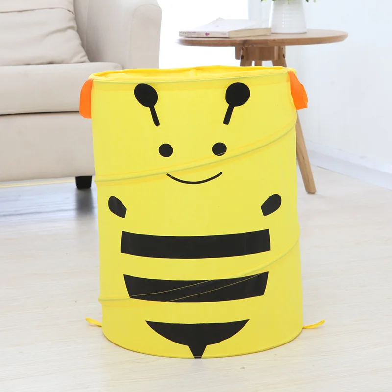 Foldable Car Garbage Bag Trash Can Organizer Storage Box Seat Back Hanging Bag - Цвет: bee