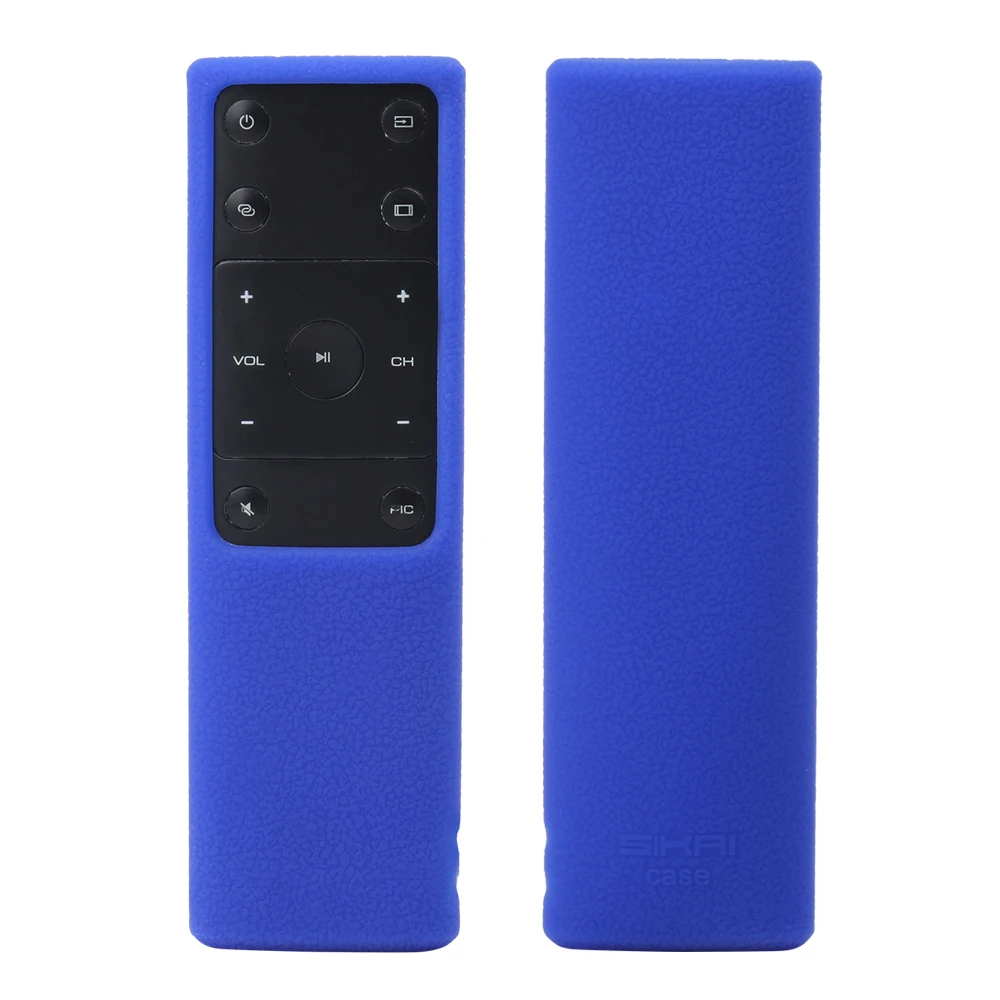 Blue Силиконовый чехол для пульта дистанционного управления SIKAI для ViZIO XRT132/XRT133, ударопрочный пульт дистанционного управления с ремешком - Цвет: Blue