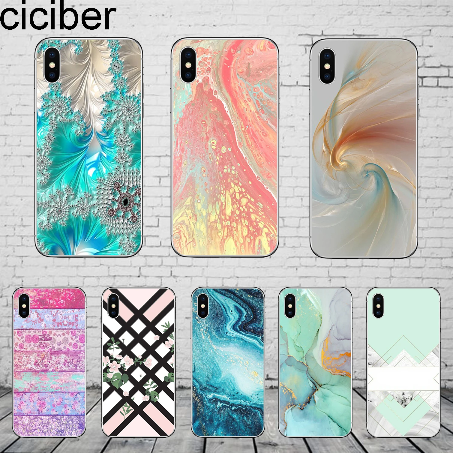 Ciciber модные мраморные чехлы для телефонов iPhone 11 Pro Max чехол XR 8 7 6 6S Plus X XS из мягкого
