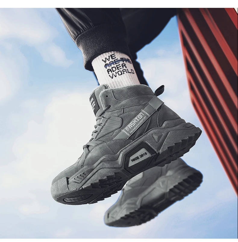 Зимние уличные мужские высокие ботинки; zapatos de hombre para caminar; Мужская обувь белого цвета; брендовые кроссовки; Мужская прогулочная обувь