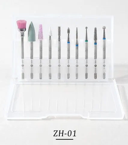 set Tungsten Carbid Bits Barrel Stable Shank Accessories Cutter Pedicure Nail Milling Drill Bits Deal Skin Remove Tool