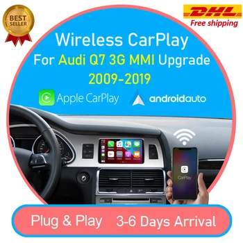 

Wireless Apple Carplay Android Auto Decoder Box for Audi Q7 3G MMI 2009-2019 Original Screen Support MirrorLink Reverse Camera