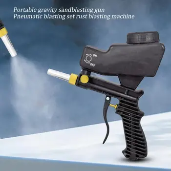 

Portable Gravity Sandblasting Gun 70-150psi Durable Pneumatic Small Sand Blasting Spray Machines Anti-rust Sandblaster