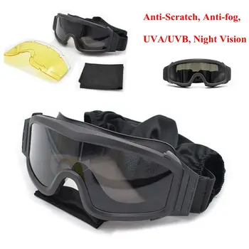 

Military Army Shooting Hunting Combat Safety Googles Glasses Tactical Paintball War Game Outdoor Sports Mens Eyewear