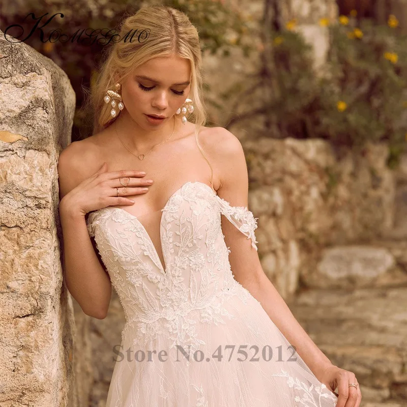 Vestidos De Novia, Новое поступление, бальное платье без бретелек, бальное платье на заказ, роскошное свадебное платье со шлейфом и кружевной аппликацией