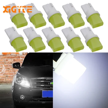

10PCS LED W5W T10 194 168 W5W COB Led Parking Bulb Auto Wedge Clearance Lamp White License Light Bulbs Car Styling Accessories