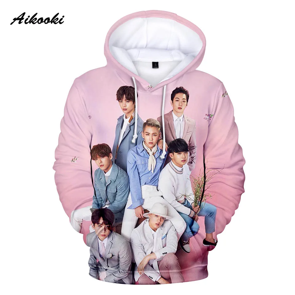 Aikooki BTOB толстовки мужские с капюшоном для женщин и мужчин Толстовка BORN TO BEAT Singer Team