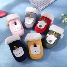 1 пара, Детские Зимние теплые варежки, детские рождественские лыжные перчатки с героями мультфильмов, утолщенная муфта для рук, защита рук, перчатка для младенца и варежки