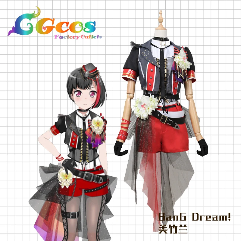 

2019 New Japanese Anime BanG Dream! Mitake Ran Girls Band Uniform Halloween Custom Made Cosplay Costume High Quality B