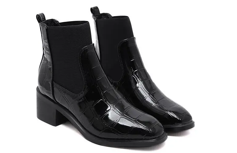 Children Boots girls 35-42 Flat Platform Boots Women Shoes Autumn Winter Fur Fashion Round Toe Leather Boots Ladies Shoes