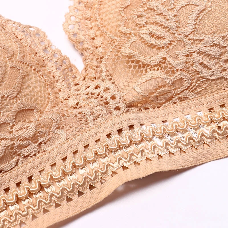 1/2 шт. Для женщин Bralette французский Стиль кружевной бюстгальтер для девочек с