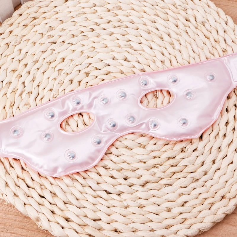 Tourmaline Magnet Eye Mask Cold Hot Magnetic Sleep Gel Shade Cooling Heat New