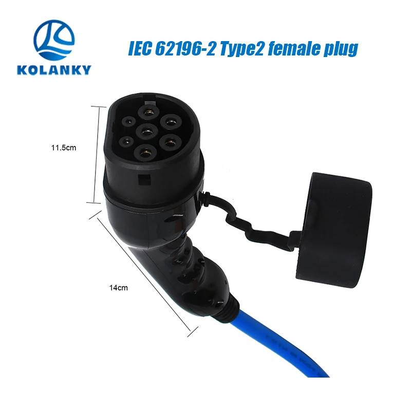 Тип 2 IEC 62196-2 16A/32A EV адаптер штепсельная вилка Mennekes разъем Электрический