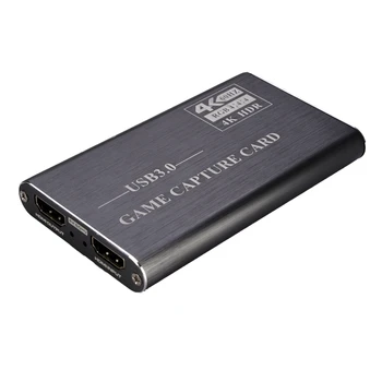 

4K HDMI to USB 3.0 1080P Video Capture Card for OBS Game Live Streaming Plug and Play Without Driver Software(Black)