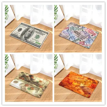 

New Indoor Money Door Mat Non-Slip Doormats Area Rugs and Carpets Floor Mats Room Kitchen Carpet Toilet Tapete Alfombras