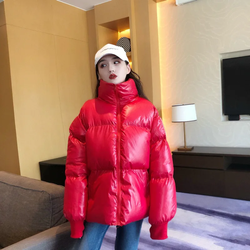 

INS hot collar collar loose fashion cotton jacket net red pear with the same paragraph bread service