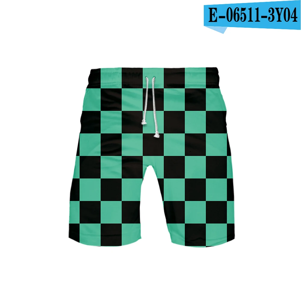 Anime Demon Slayer: Kimetsu no Yaiba Kamado Tanjirou 3D print summer men fashion trend shorts popular casual summer shorts - Цвет: 3Y04