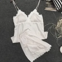 Сексуальная Женская пижама для женщин kigurumi Домашняя одежда ночнушка очаровательное кружевное нижнее белье халат комплект с короткой ночной рубашкой одежда для сна h4