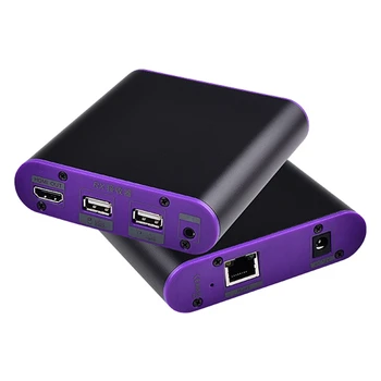 

CAT871-KVM 1080P 60Hz HDMI Transmitter Receiver Extender Ethernet over Cat5E/6/7 for Deep Color 3D EDID Dolby DTS