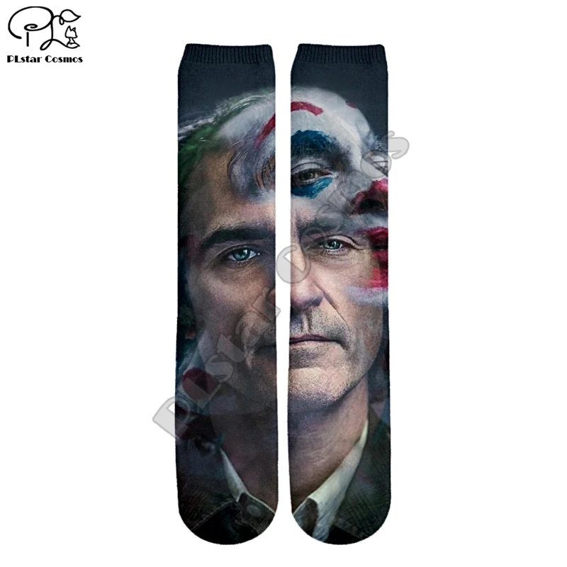 PLstar Cosmos Joker Joaquin Phoenix, разноцветные, унисекс, новая мода, 3 Dfull, принт, для женщин, мужчин, мальчиков и девочек, классные, теплые, хлопковые носки, S-2