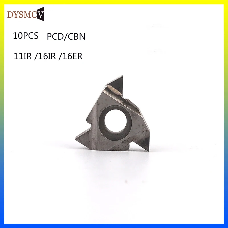 10 шт. CBN 11IR A60 16ER 16IR AG60 PCD кубический нитрид бора CNC токарные вставки Алмазный