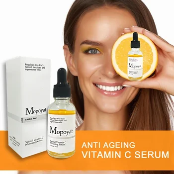 

New Vitamin C Whitening Essence Moisturizing Shrinking Pores Lighten Whiten Fine Lines Face Serum Hyaluronic Acid Moisturizer