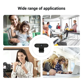 

1080P Computer Webcam with Noise Reduction Microphone PC Laptop Camera for Live Broadcast Conference LHB99