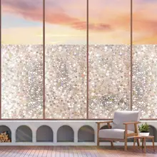 Мощеная оконная пленка Просвечивающая стеклянная пленка статическая защита от ультрафиолета оконный Шкаф Декор 50 см x 130 см