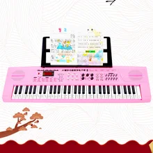 61 Ключ для взрослых электронная клавиатура детская игрушка электрическое пианино розовый pick up мобильный телефон отправка питания Многофункциональный Pian