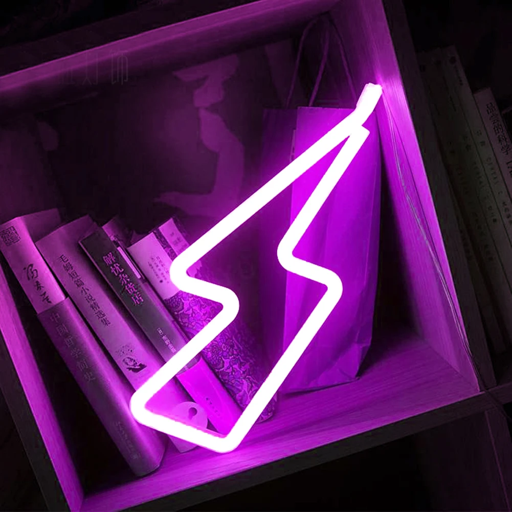 Decorative LED Neon Light Sign Star Moon Lamp USB Night Lights Decoration for Home Wedding Party Gifts | Лампы и освещение